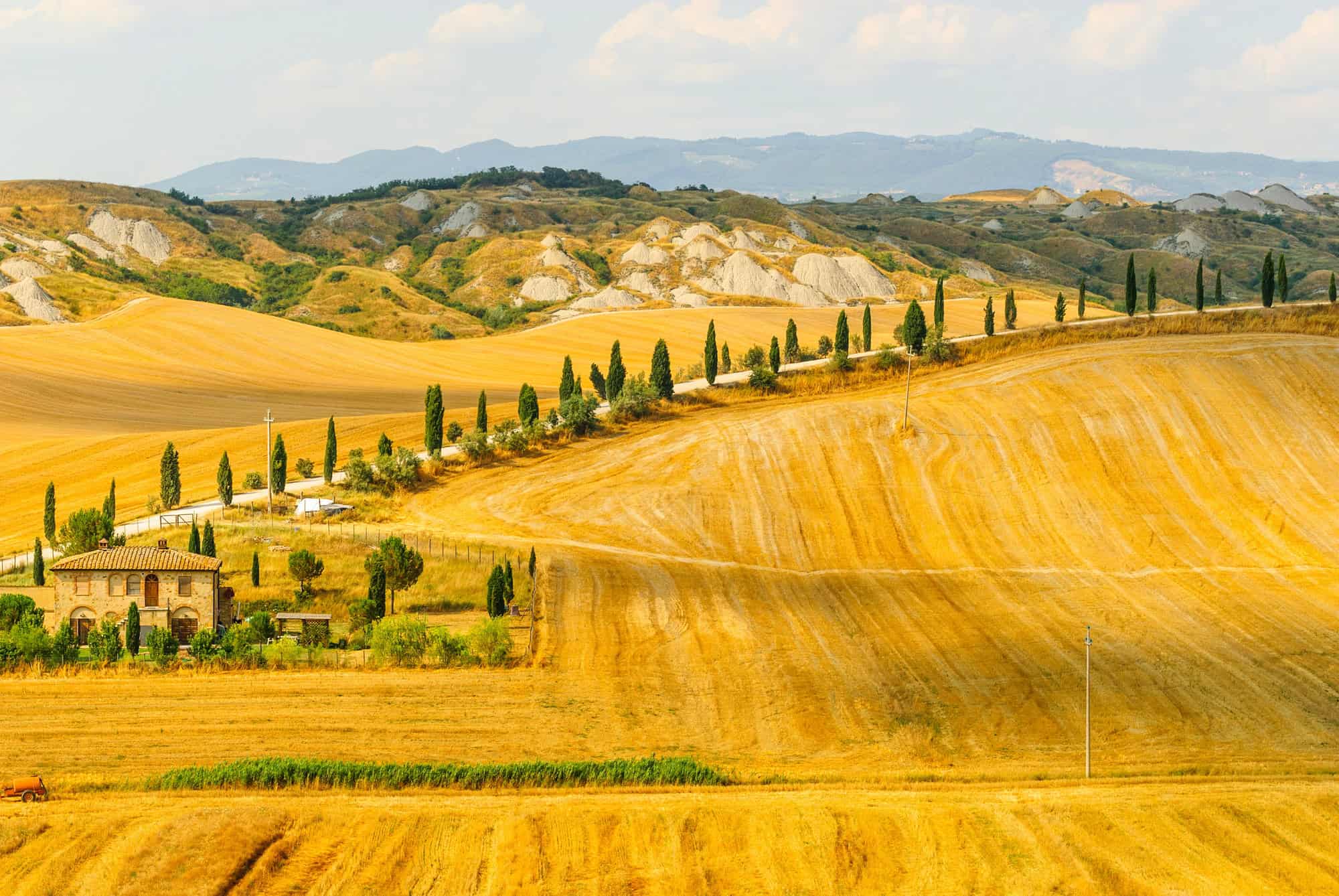 Crete senesi, characteristic landscape in Val d'Orcia