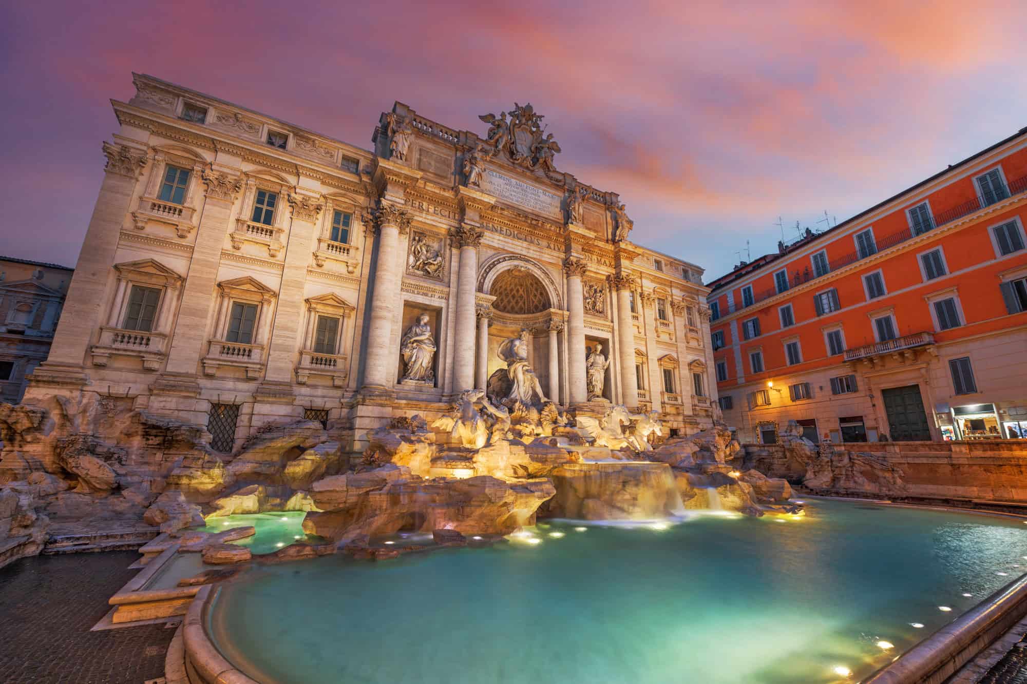 Rome, Italy at Trevi Fountain
