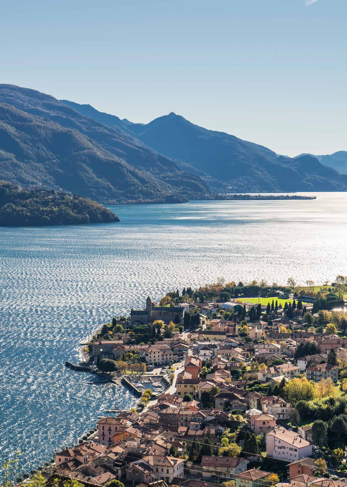 Village of Gravedona on Lake Como, Lombardia, Italy